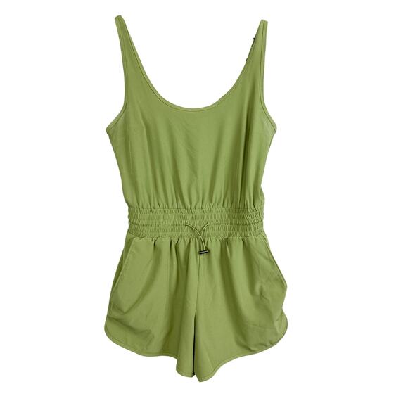 Abercrombie & Fitch Tank Top Romper Shorts Green - SP Small Petite - Picture 1 of 9